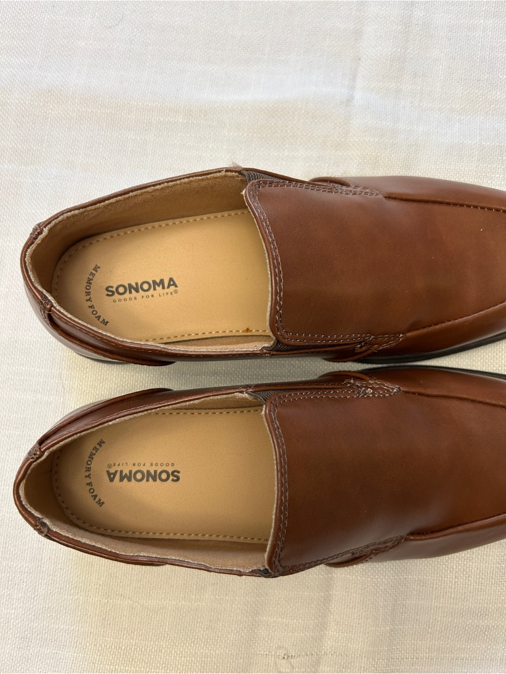 Boys Sonoma Brown Slip-On Leather Loafers